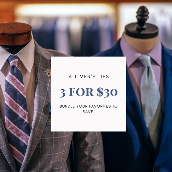 Other - MEN’S TIES 3 FOR $30